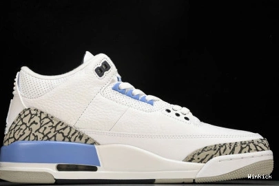 “UNC” RETRO JORDAN CT8532-104 3 AIR WHITE 0830